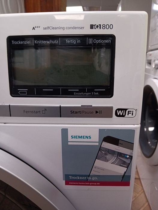 Като нова сушилня с термопомпа Сименс Siemens IQ 800 с WI-FI A+++ 8кг