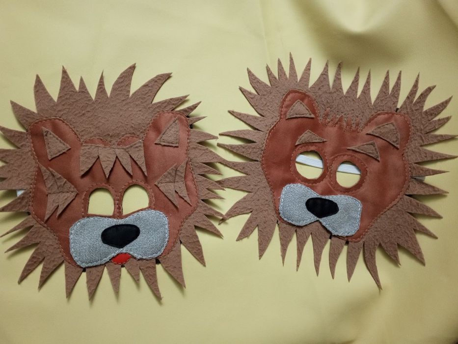 Маска Львёнка карнавальная в наличии и на заказ