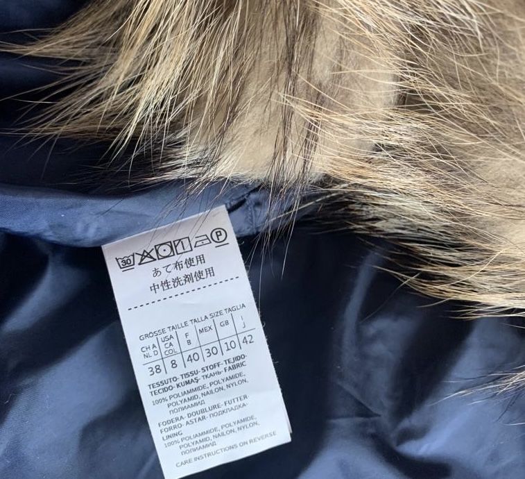 Jacheta dama, lunga cu puf