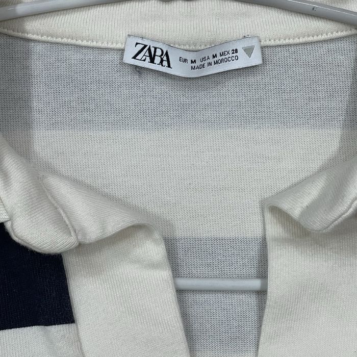 лонгслив zara в полоску