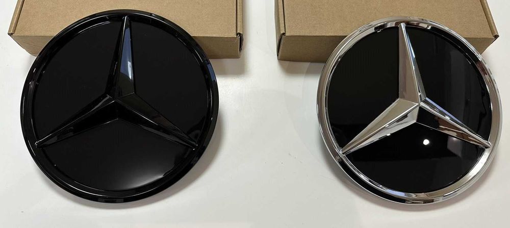 Оригинална чисто нова емблема мерцедес . 185 мм /18.5 см. Дистроник