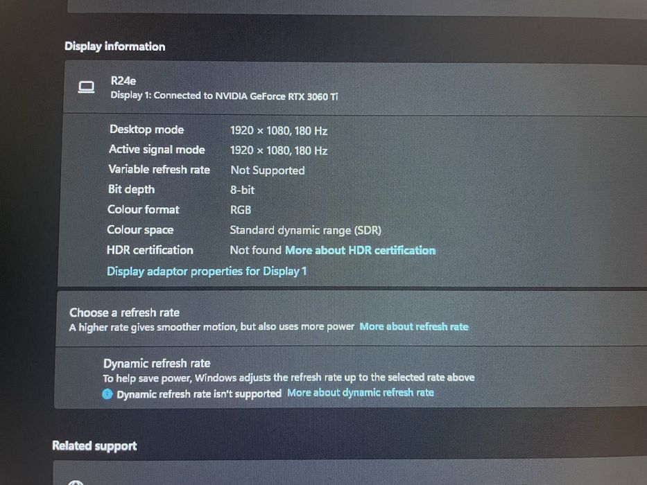 Monitor Lenovo Legion R24e