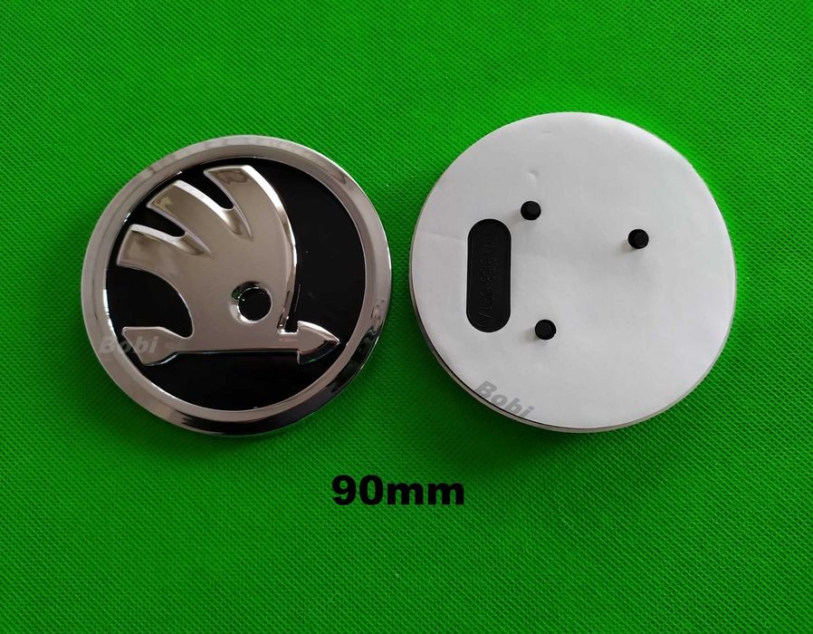 Емблема Шкода Skoda 80mm 90mm 110mm Octavia Fabia Superb Yeti Scout