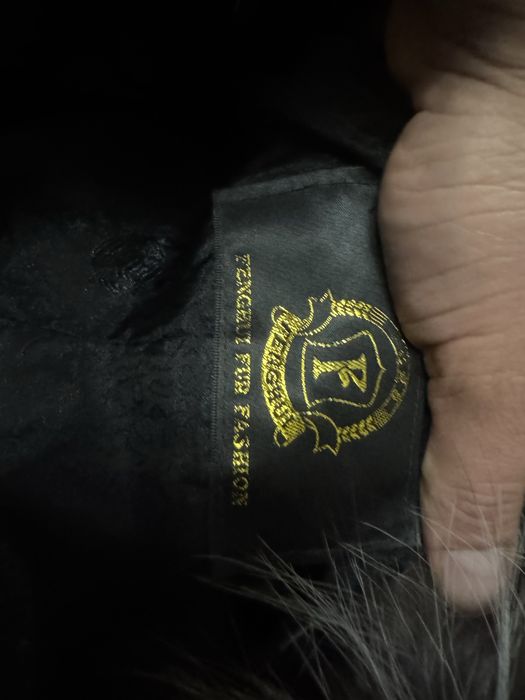 Шуба норка капюшон чернобурка