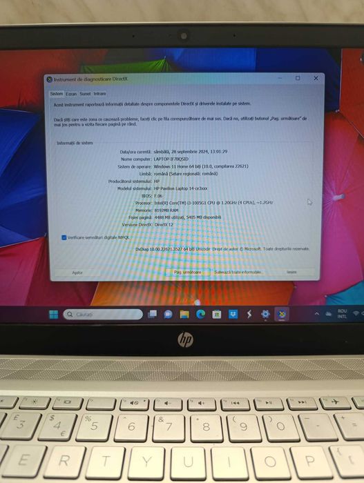 Laptop HP Pavilion 14" i3 gen 10, 8gb ram, 250gb ssd Win 11 Zeus 25424