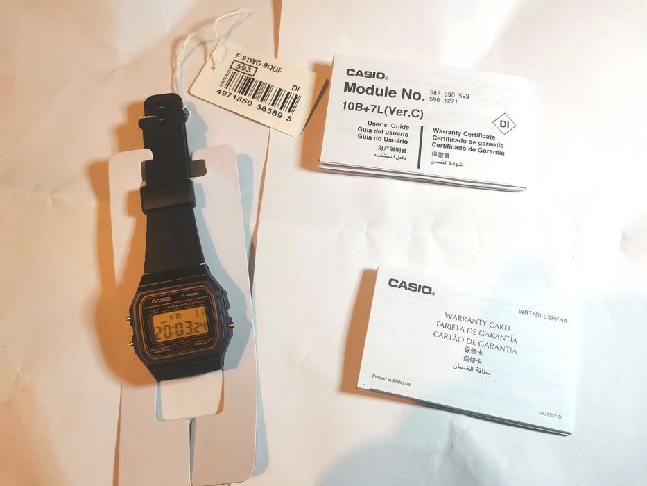 ръчен часовник Casio F-91WG(9QDF)