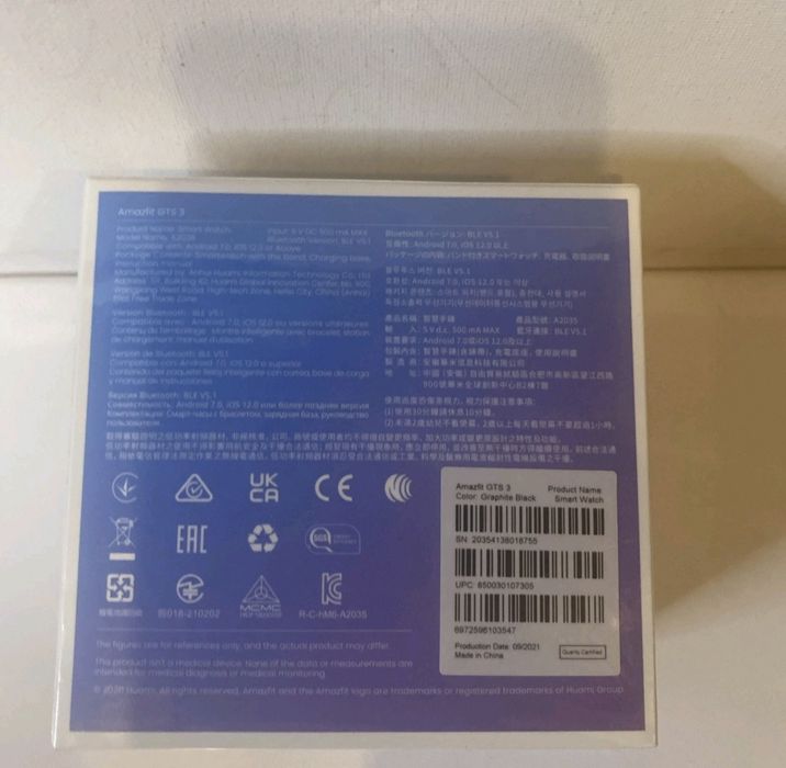 Xiaomi Amazfit gts 3 смарт часы новые с глобальной версией.