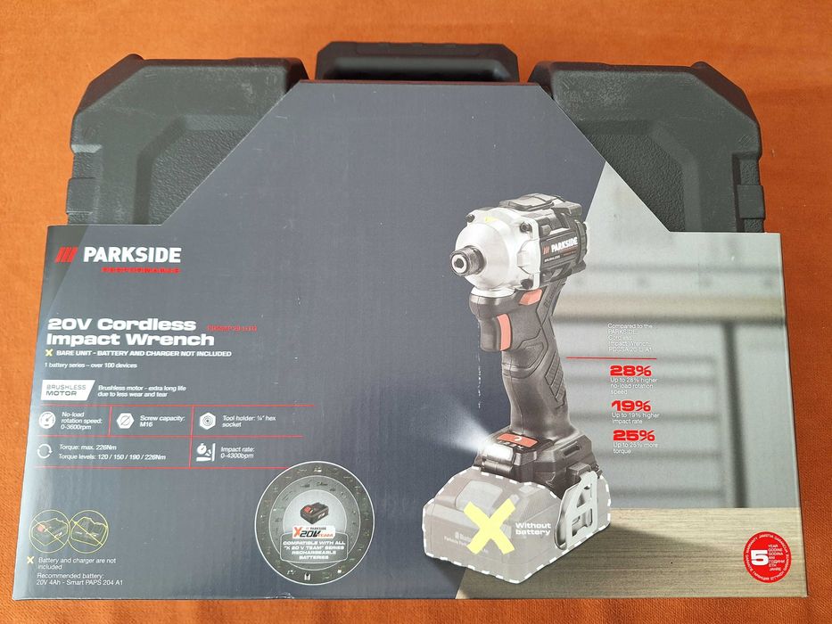 Masina de insurubat de impact PARKSIDE Performance BRUSHLESS, 20V