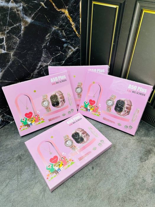 Набор для девушек 3в1-смарт часы,часы,браслет