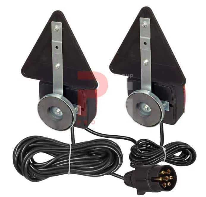 Стоп Стопове за ремарке – триъгълни с магнит,кабел и букса