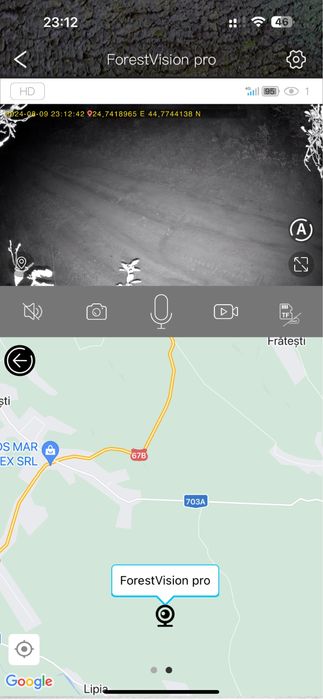 Camera vanatoare Forestvision Live Pro cu GPS live ,4G, 4K