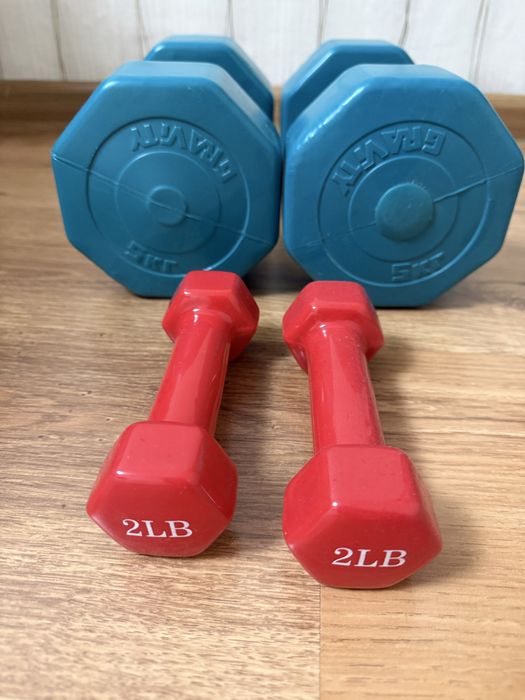 Гантели 4шт. и коврик