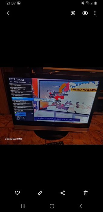 Led tv Samsung  diag 61cm full hd telecomanda originala impecabil