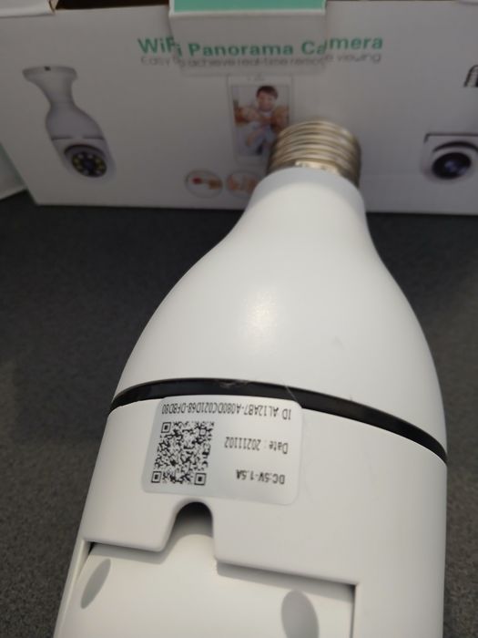 Set 2 camere WiFi Panorama Camera, cu control din telefon și vedere inclusiv noaptea în perfectă stare de funcționare, tehnic și estetic 10 din 10