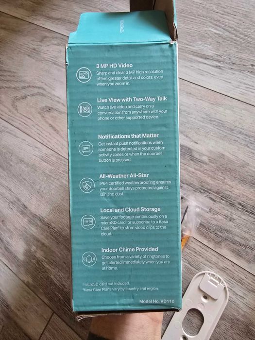 Kasa kd110 видеозвонок, домофон