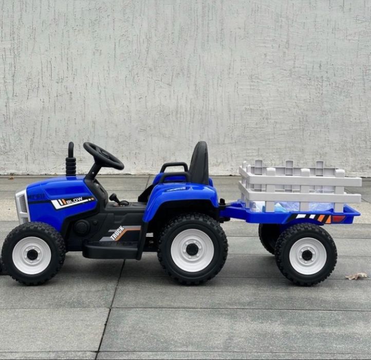 Балхаш синий трактор детский машина электромобиль