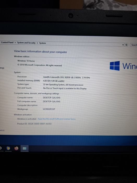 Laptop Lenovo  20382