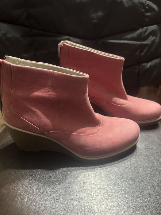 Botine ecco  piele noi 37