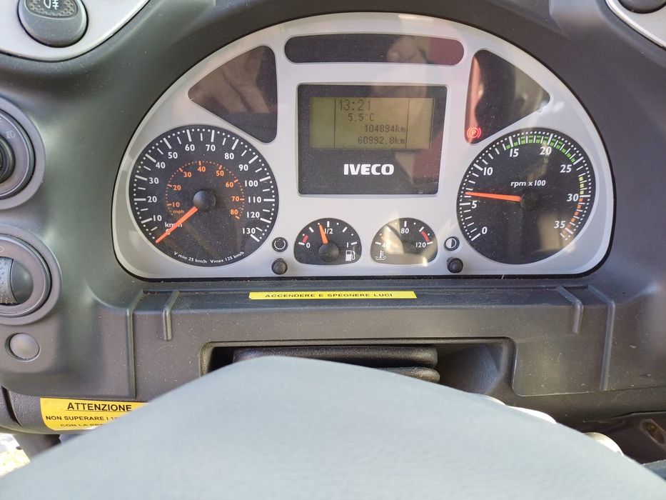 Iveco eurocargo basculabil cu macara 100 E18 import Italia 105.000 km