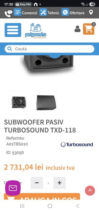 Bași Turbosound txd-118