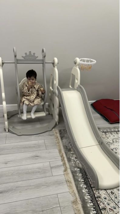 Горка с качелей