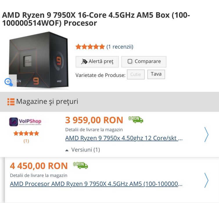 Procesor AM5 Ryzen 9 7950x