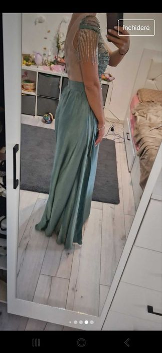 Rochie verde Bby, marimea xs, 34