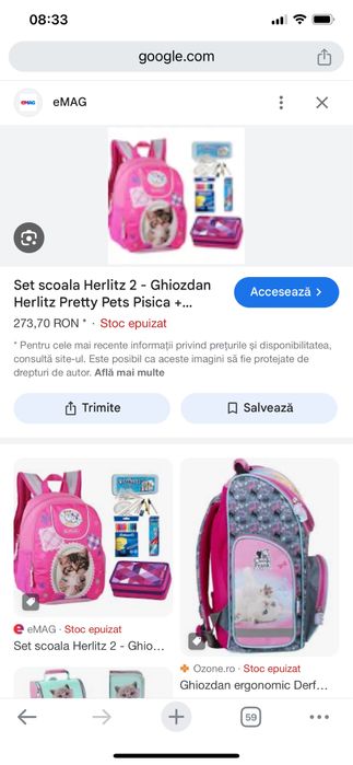 Ghiozdan copii nou