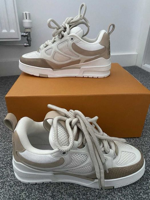 #EDITIE LIMITATĂ# Louis Vuitton LV Skate Bej Crem - Verificare Colet