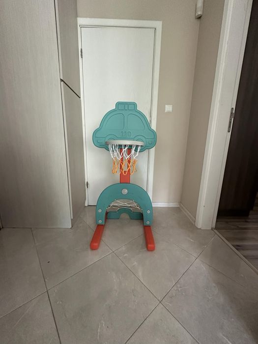 Баскетболен кош + футболна врата с регулируема височина
