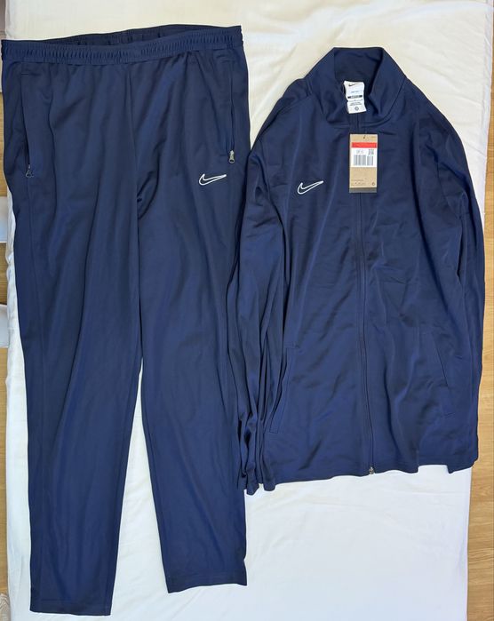 Nike анцунг Футболен спортен слим екип Academy черен и син оригинален