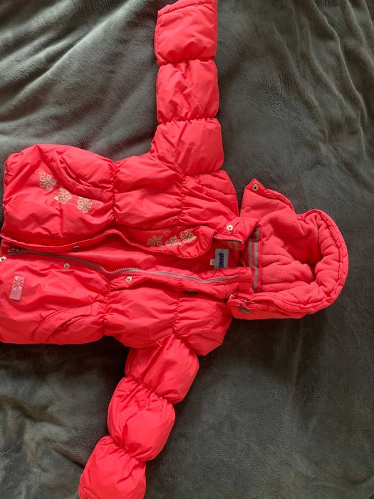 зимно топло пухено яке за момиче 98 - 104 см