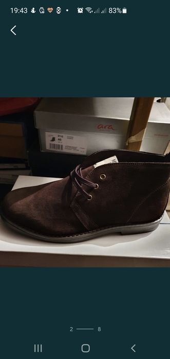 Ghete piele naturala întoarsă barbati