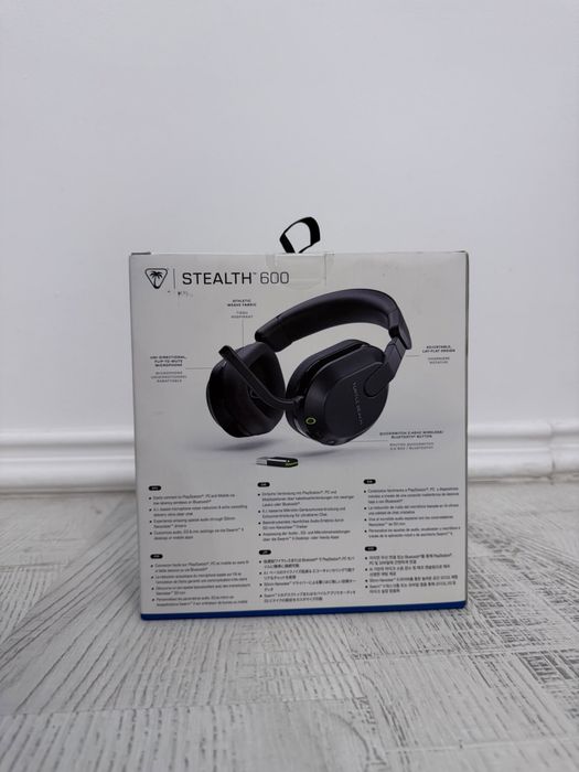 Casti gaming fara fir, Turtle Beach Stealth 600 , PlayStation 5, PlayStation 4, PC, RF + Bluetooth, Gaming, Negru