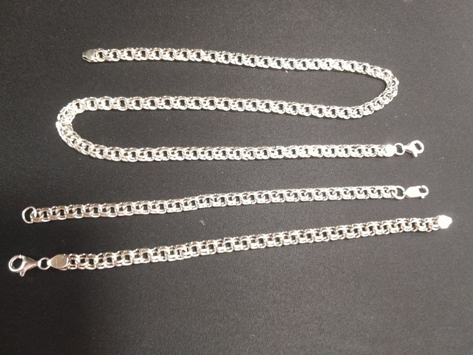 Серебро 925 проба цепочка,  браслет