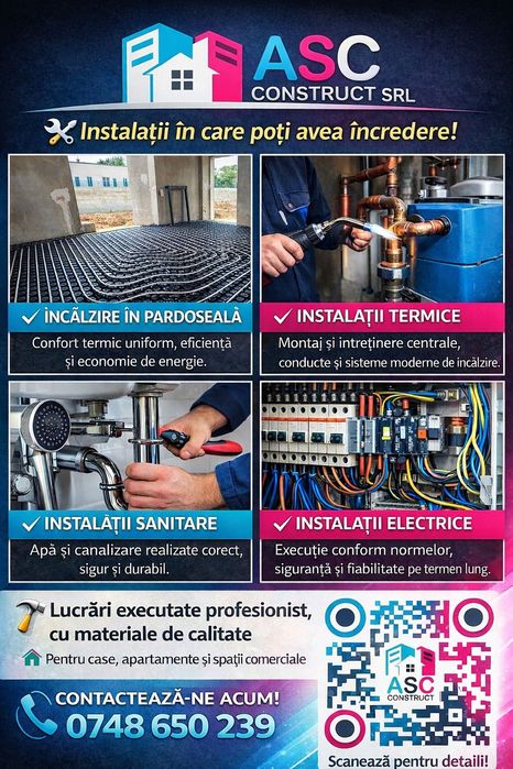 Executam  Instalatii sanitare, termice si electrice

Instalații înc