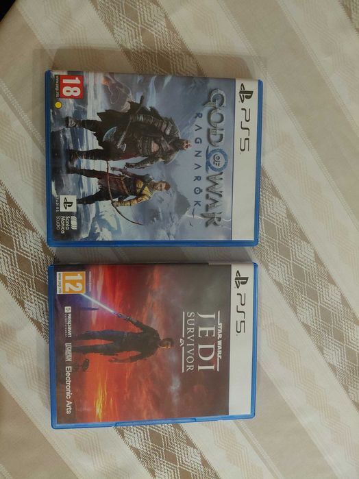 god of war ragnarok и star wars jedi survivor за PS 5