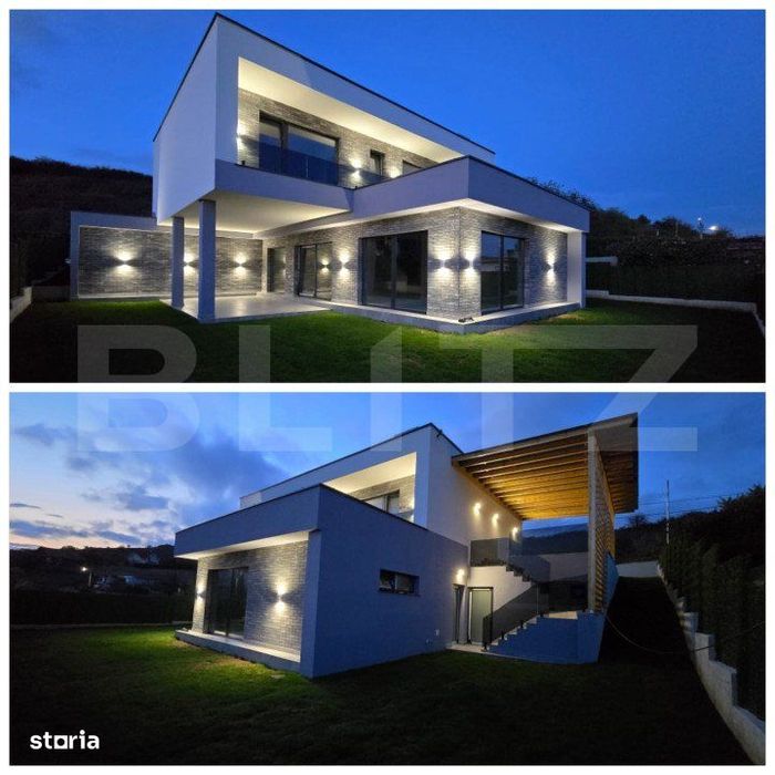 Casa de vanzare in Baciu, 583 mp, semifinasat modern,  zona Sungarden