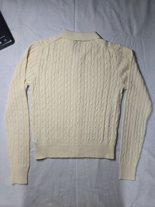 Cardigan Ralph Lauren cu guler bej dama