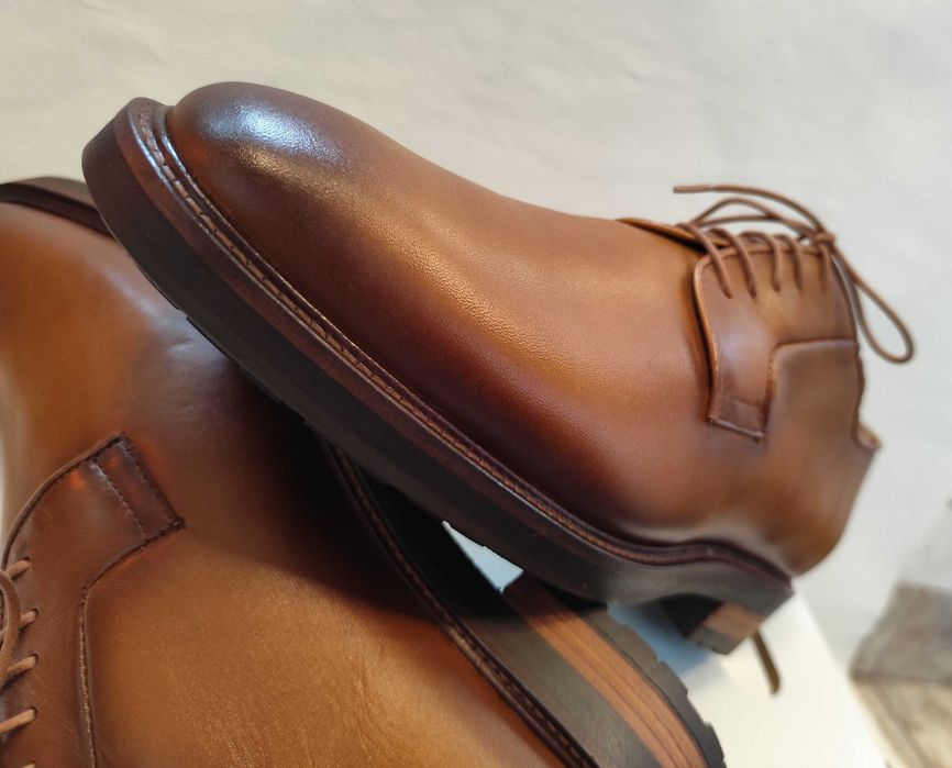 Pantofi derby 43 43.5 de lux Ortiz & Reed NOI piele naturala premium