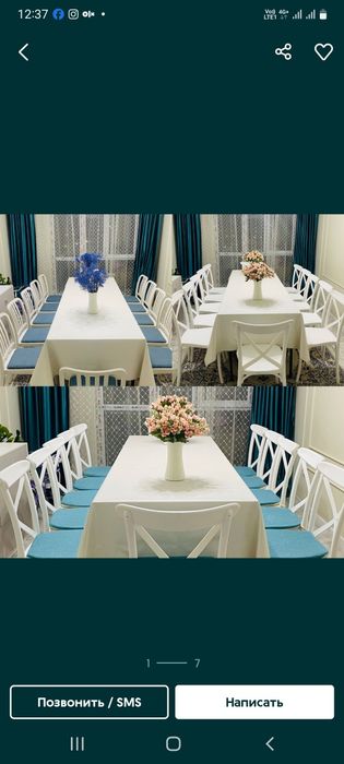 Аренда стол и стулья