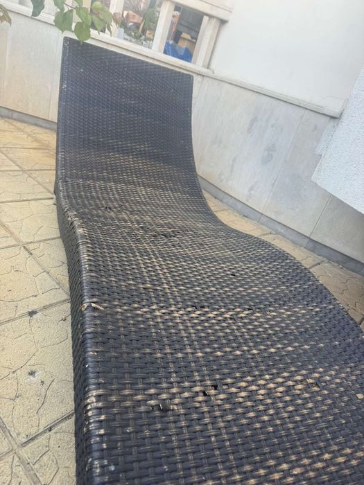 Шезлонги-ратан 10бр.