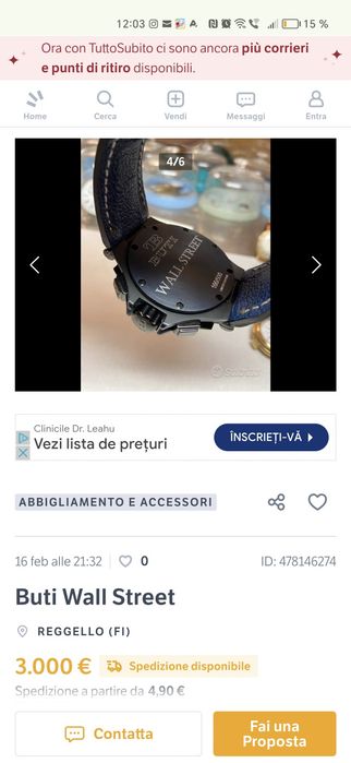 Ceas TB Buti, 47mm, (Graham, Corum, Breitling, U-boat) Valea Adanca ...