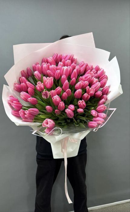 Тюльпаны и розы от 800тг