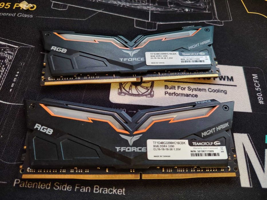 Рам памет Team T-Force Night Hawk Black 16GB (2x8GB) DDR4 3200MHz