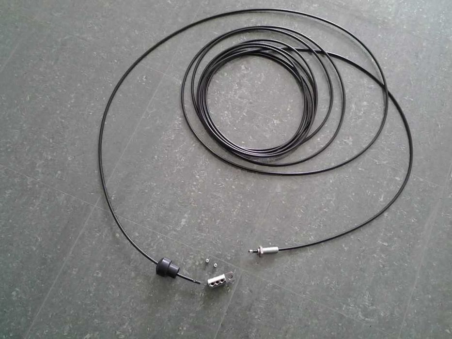 Въже за фитнес уреди-стоманено с черно найлоново покритие