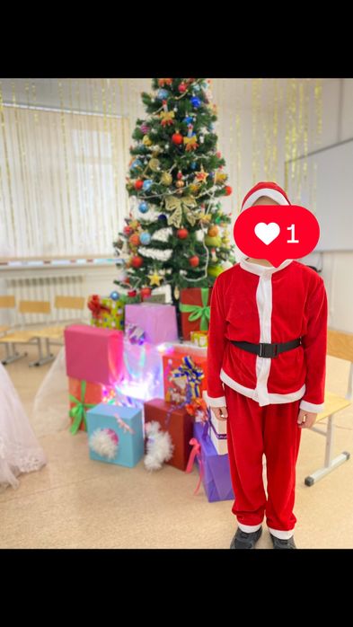 Костюм Санта на 6-7лет