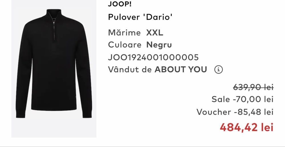 Bluza/pulover Joop, marimea XL