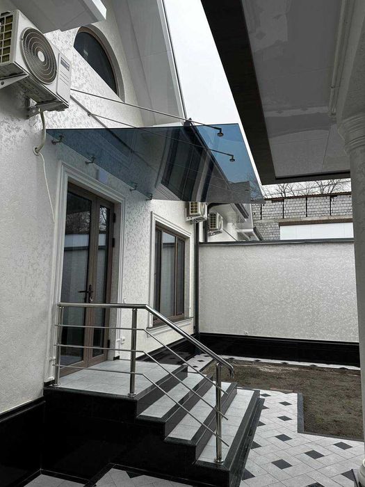 Навес | Стекло 10 мм | Козырек