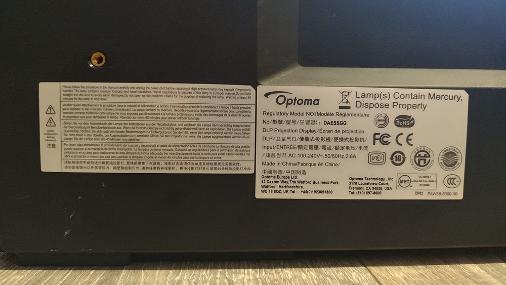 Videoproiector Optoma